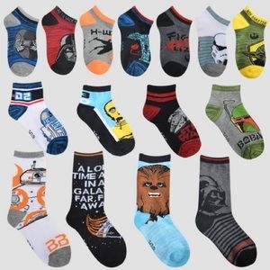NEW STAR WARS Kids 15 Pairs of Socks